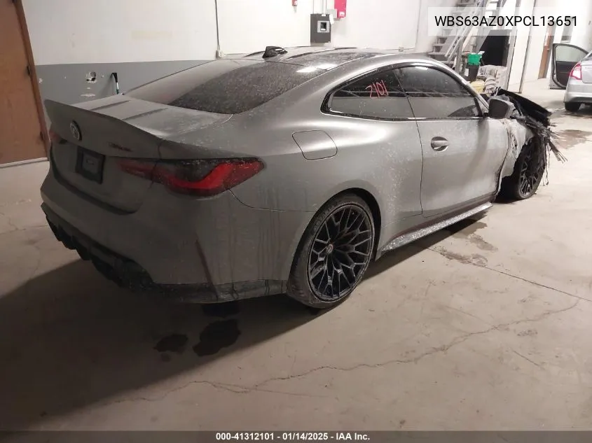 2023 BMW M4 Csl VIN: WBS63AZ0XPCL13651 Lot: 41312101