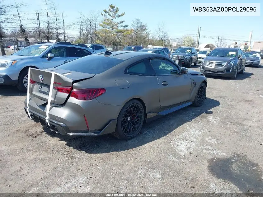 2023 BMW M4 Csl VIN: WBS63AZ00PCL29096 Lot: 41944007
