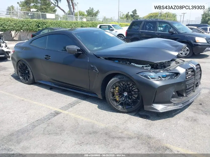 2023 BMW M4 Competition xDrive VIN: WBS43AZ08PCL39303 Lot: 42558669