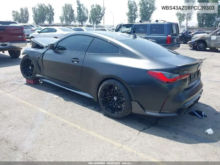 2023 BMW M4 Competition xDrive VIN: WBS43AZ08PCL39303 Lot: 42558669