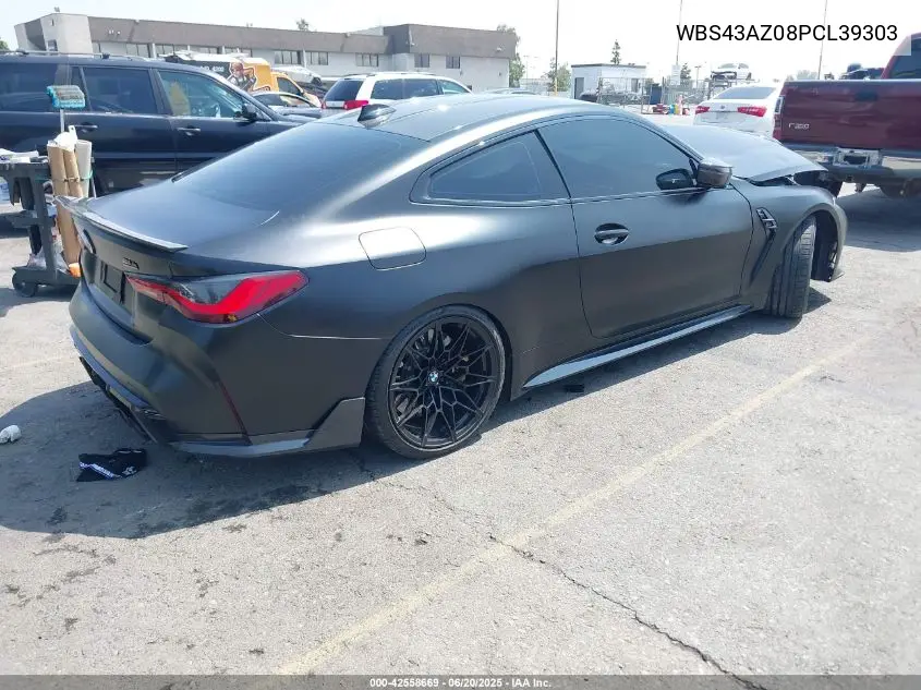 2023 BMW M4 Competition xDrive VIN: WBS43AZ08PCL39303 Lot: 42558669