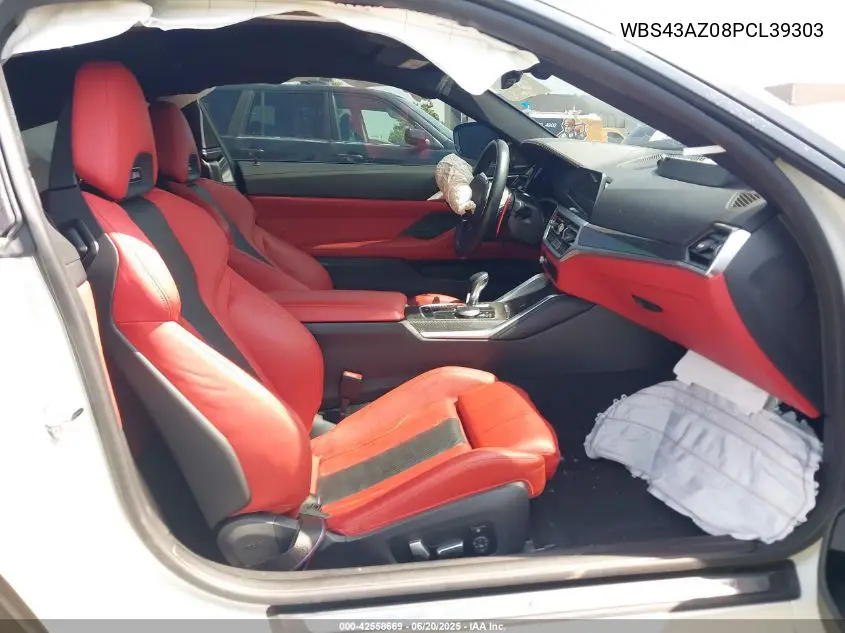 2023 BMW M4 Competition xDrive VIN: WBS43AZ08PCL39303 Lot: 42558669