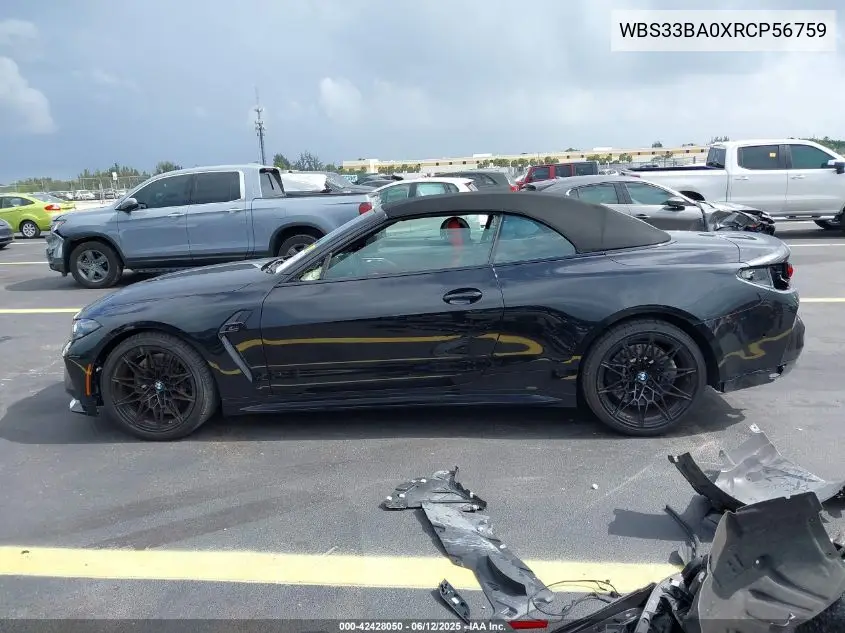2024 BMW M4 Competition xDrive VIN: WBS33BA0XRCP56759 Lot: 42428050