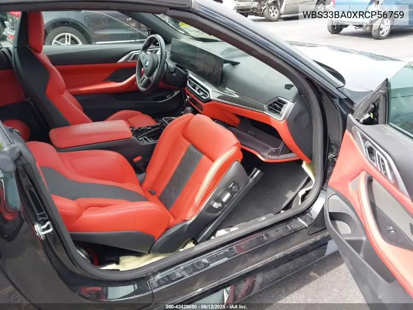 2024 BMW M4 Competition xDrive VIN: WBS33BA0XRCP56759 Lot: 42428050