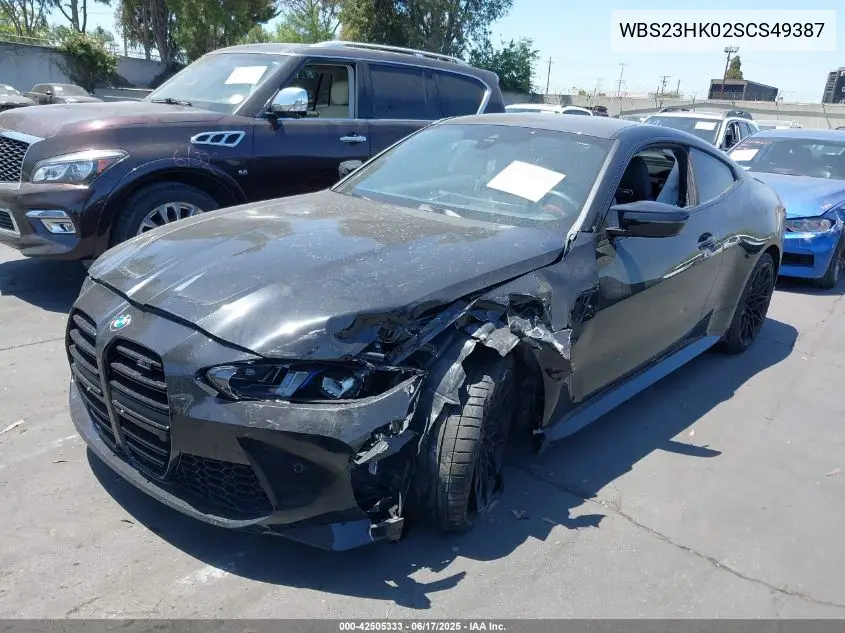 2025 BMW M4 Competition VIN: WBS23HK02SCS49387 Lot: 42505333