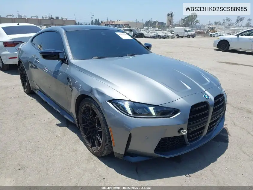 2025 BMW M4 Competition xDrive VIN: WBS33HK02SCS88985 Lot: 42619799