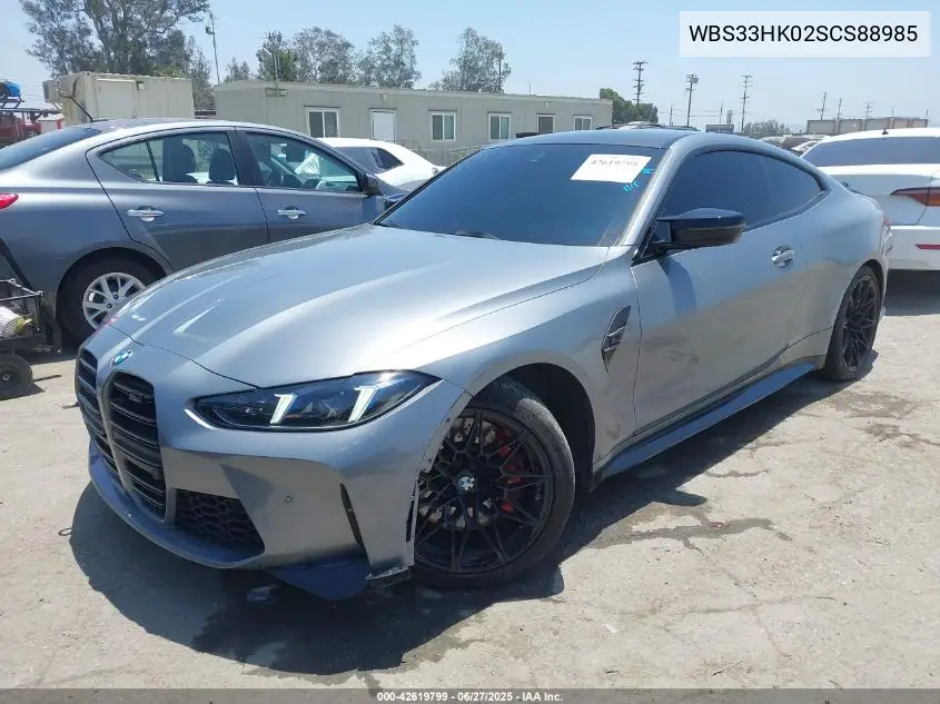 2025 BMW M4 Competition xDrive VIN: WBS33HK02SCS88985 Lot: 42619799