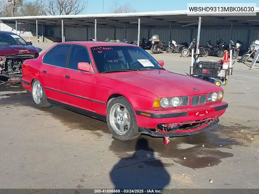 1991 BMW M5 VIN: WBSHD9313MBK06030 Lot: 41856669