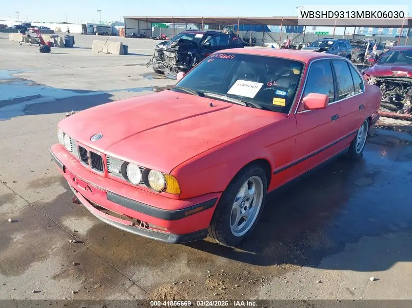 1991 BMW M5 VIN: WBSHD9313MBK06030 Lot: 41856669