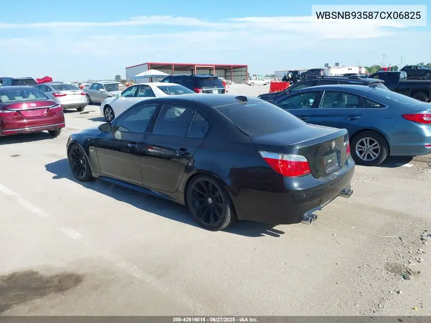 2007 BMW M5 VIN: WBSNB93587CX06825 Lot: 42616016