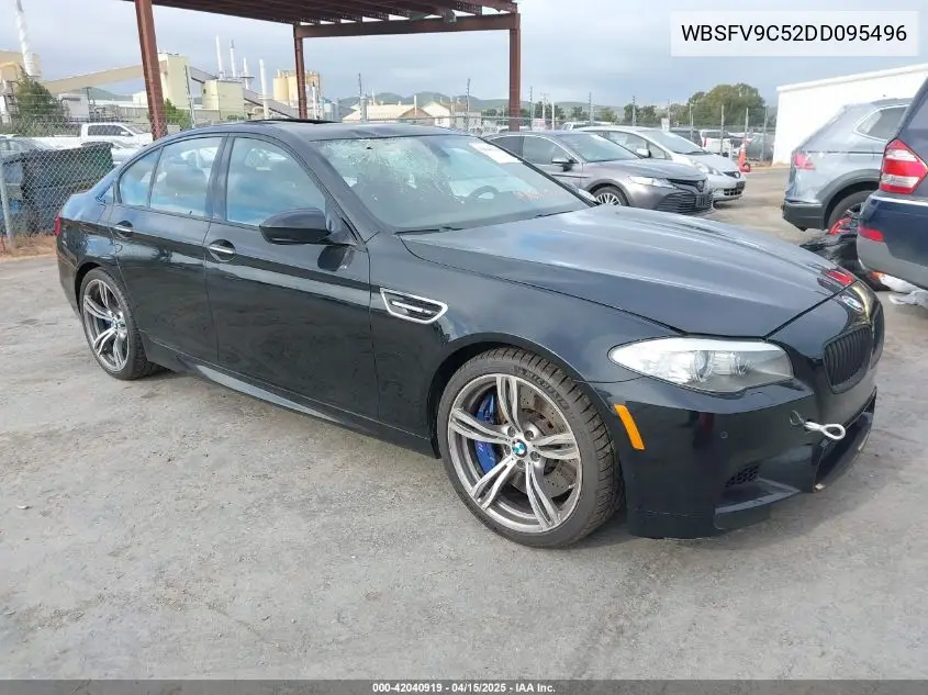 2013 BMW M5 VIN: WBSFV9C52DD095496 Lot: 42040919