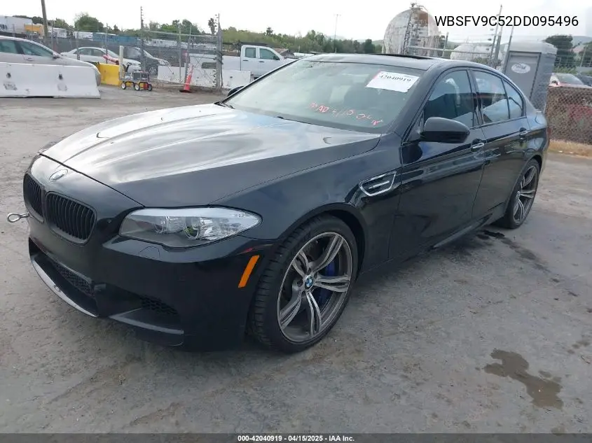 2013 BMW M5 VIN: WBSFV9C52DD095496 Lot: 42040919