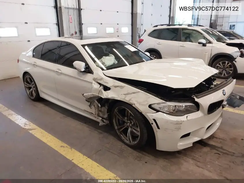 2013 BMW M5 VIN: WBSFV9C57DC774122 Lot: 42393252