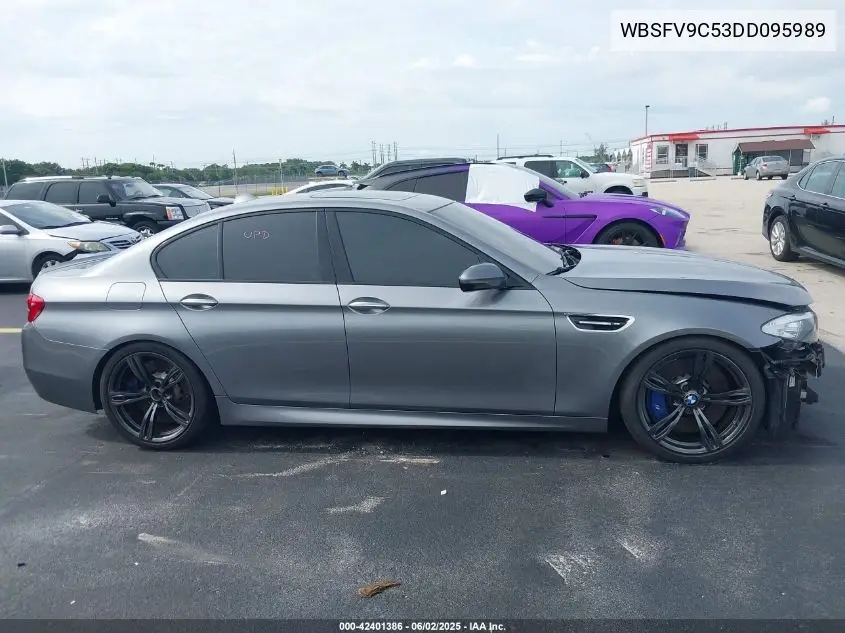 2013 BMW M5 VIN: WBSFV9C53DD095989 Lot: 42401386