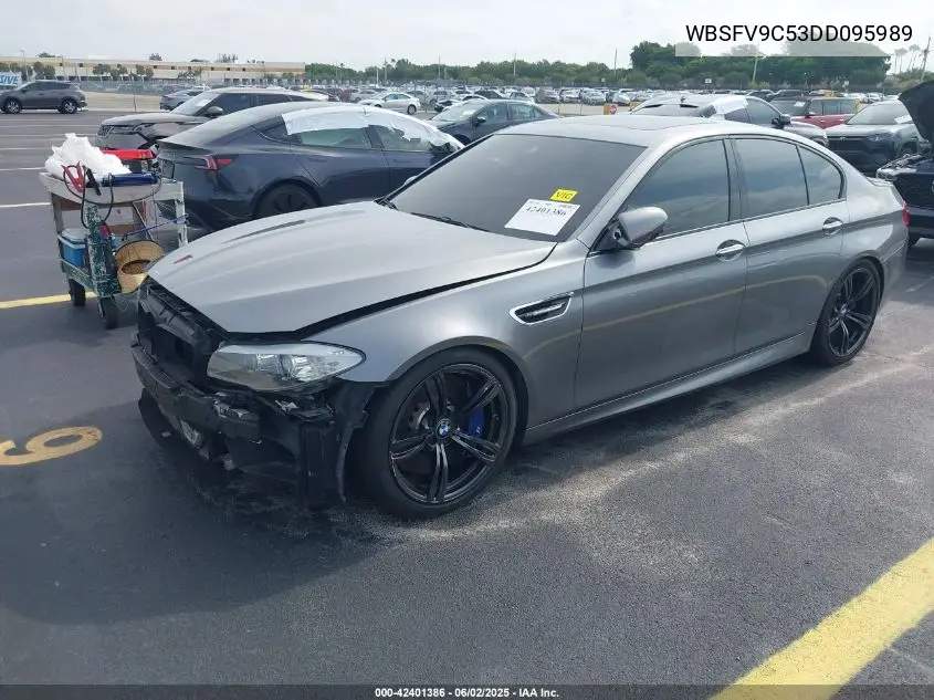 2013 BMW M5 VIN: WBSFV9C53DD095989 Lot: 42401386