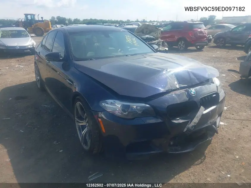 2014 BMW M5 VIN: WBSFV9C59ED097182 Lot: 12352502