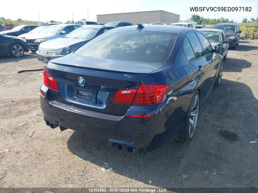 2014 BMW M5 VIN: WBSFV9C59ED097182 Lot: 12352502