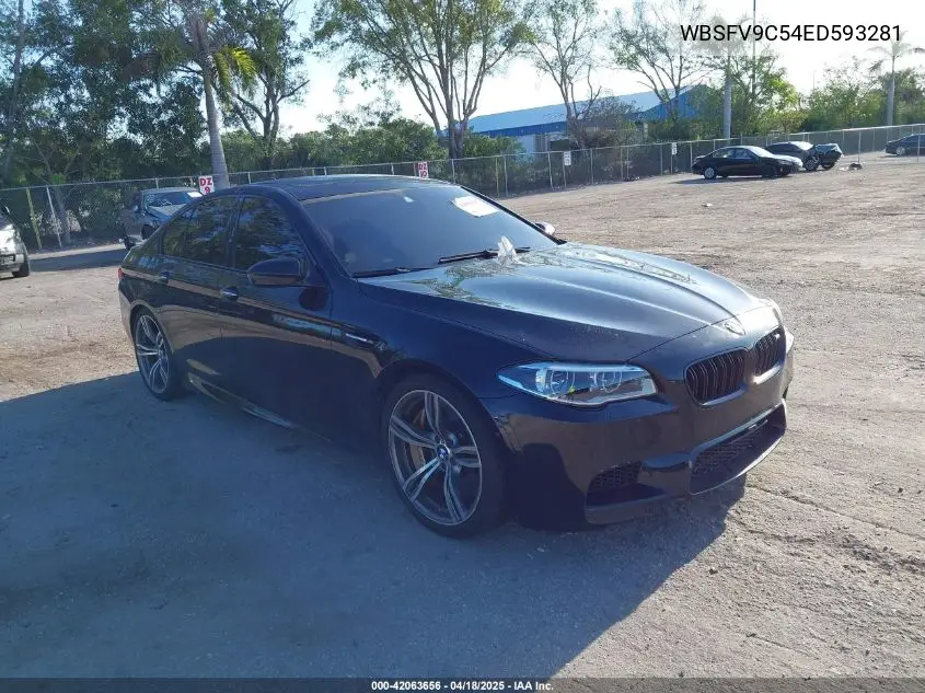 2014 BMW M5 VIN: WBSFV9C54ED593281 Lot: 42063656