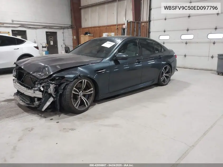 2014 BMW M5 VIN: WBSFV9C50ED097796 Lot: 42098687