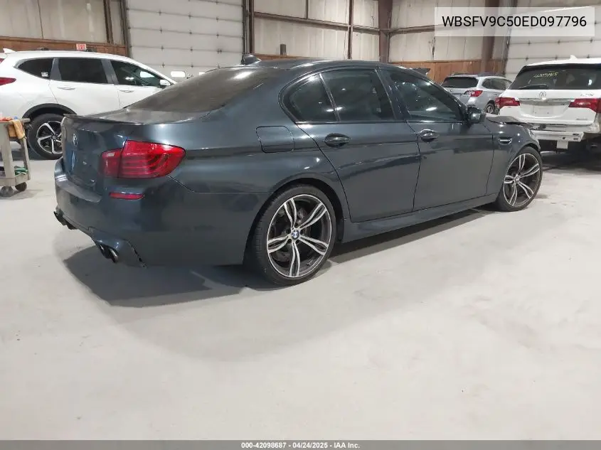 2014 BMW M5 VIN: WBSFV9C50ED097796 Lot: 42098687