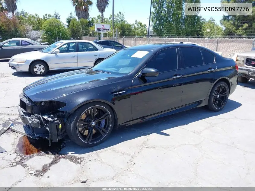 2014 BMW M5 VIN: WBSFV9C55ED097776 Lot: 42551874