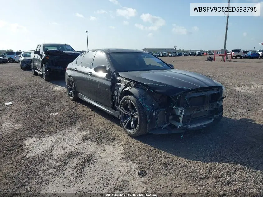 2014 BMW M5 VIN: WBSFV9C52ED593795 Lot: 42680619
