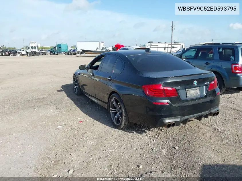 2014 BMW M5 VIN: WBSFV9C52ED593795 Lot: 42680619