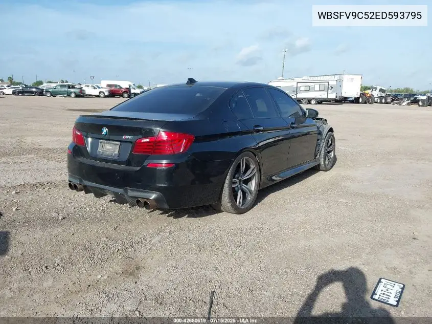 2014 BMW M5 VIN: WBSFV9C52ED593795 Lot: 42680619