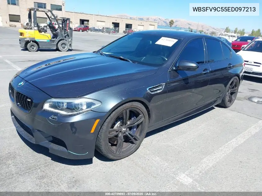 2014 BMW M5 VIN: WBSFV9C55ED097213 Lot: 42709893