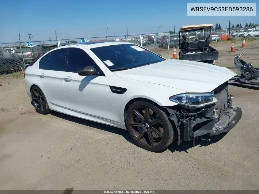 2014 BMW M5 VIN: WBSFV9C53ED593286 Lot: 42728954