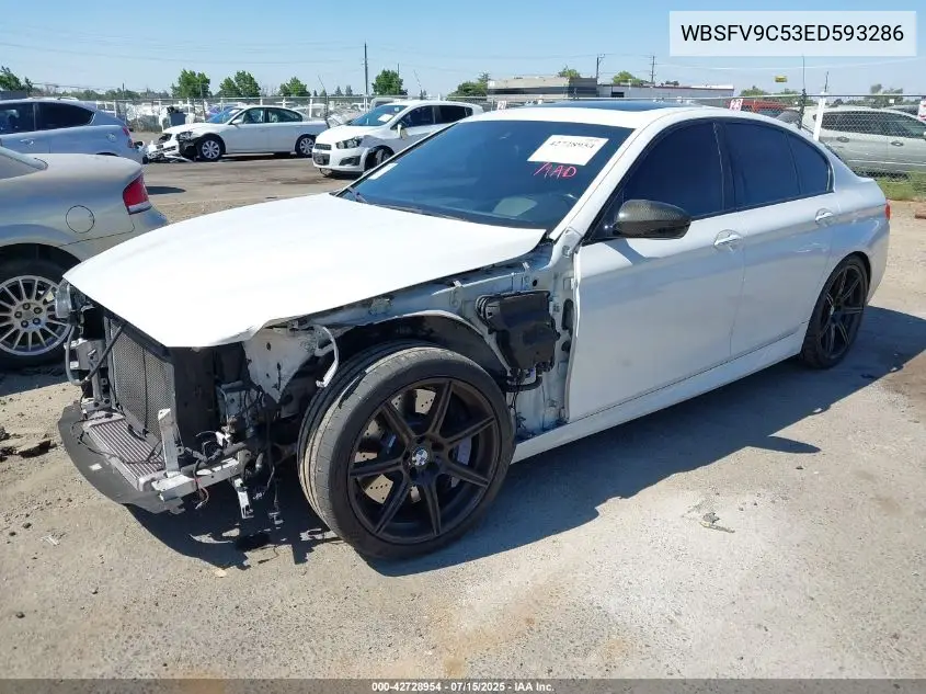 2014 BMW M5 VIN: WBSFV9C53ED593286 Lot: 42728954