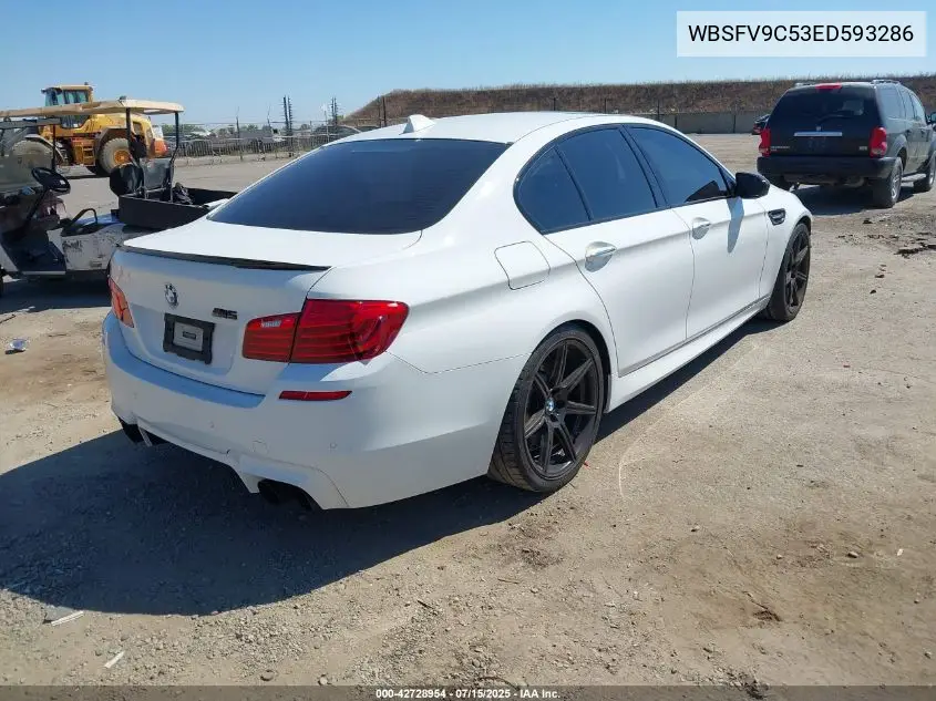 2014 BMW M5 VIN: WBSFV9C53ED593286 Lot: 42728954