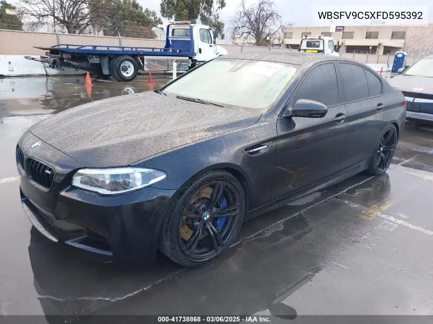 2015 BMW M5 VIN: WBSFV9C5XFD595392 Lot: 41738868