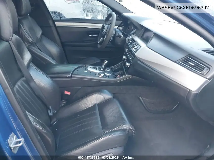 2015 BMW M5 VIN: WBSFV9C5XFD595392 Lot: 41738868
