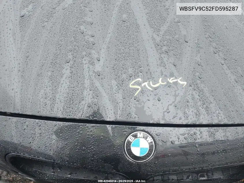 2015 BMW M5 VIN: WBSFV9C52FD595287 Lot: 42345314