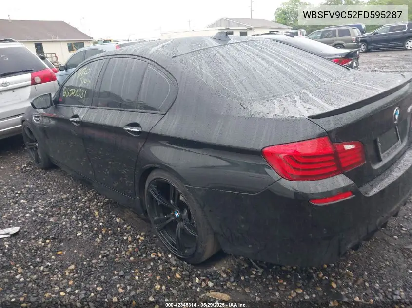 2015 BMW M5 VIN: WBSFV9C52FD595287 Lot: 42345314
