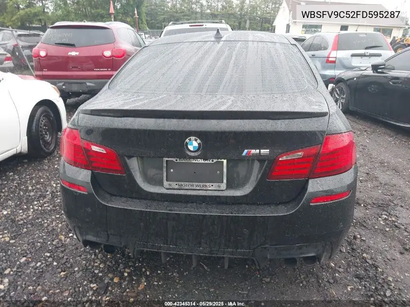 2015 BMW M5 VIN: WBSFV9C52FD595287 Lot: 42345314