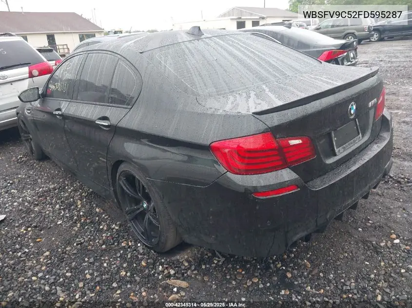 2015 BMW M5 VIN: WBSFV9C52FD595287 Lot: 42345314