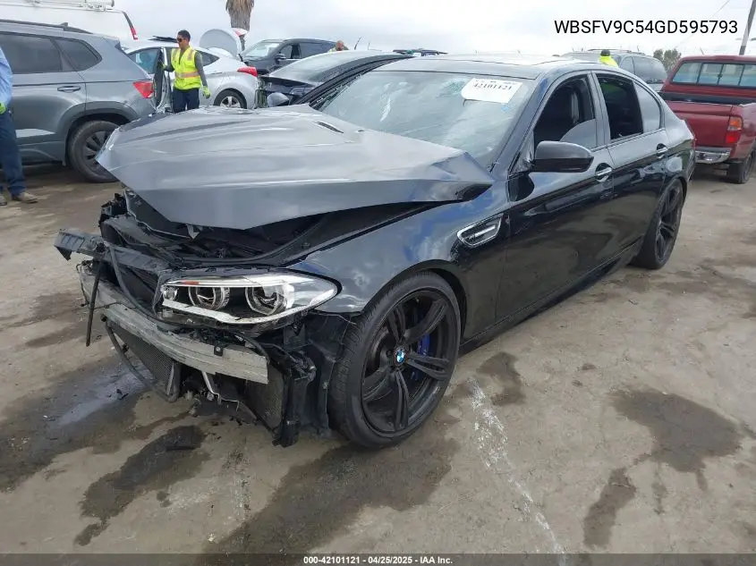 2016 BMW M5 VIN: WBSFV9C54GD595793 Lot: 42101121