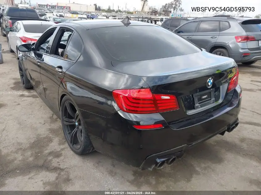 2016 BMW M5 VIN: WBSFV9C54GD595793 Lot: 42101121