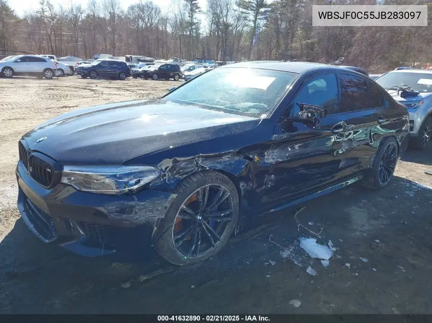 2018 BMW M5 VIN: WBSJF0C55JB283097 Lot: 41632890