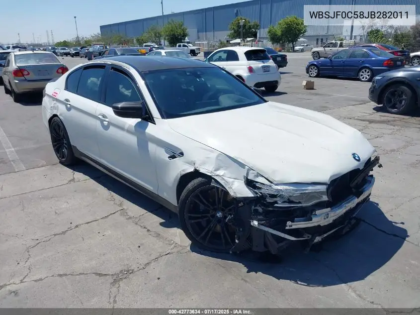 2018 BMW M5 VIN: WBSJF0C58JB282011 Lot: 42773634