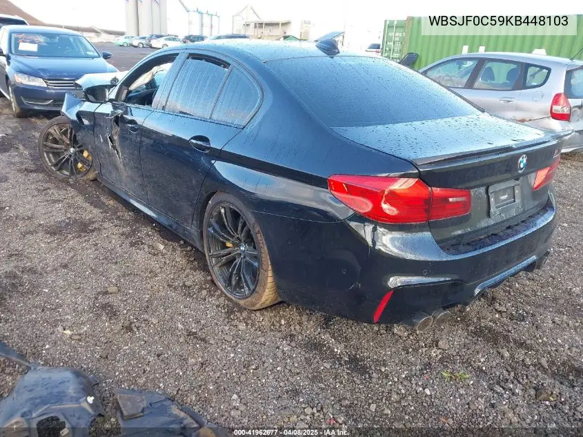 2019 BMW M5 Competition VIN: WBSJF0C59KB448103 Lot: 41962677