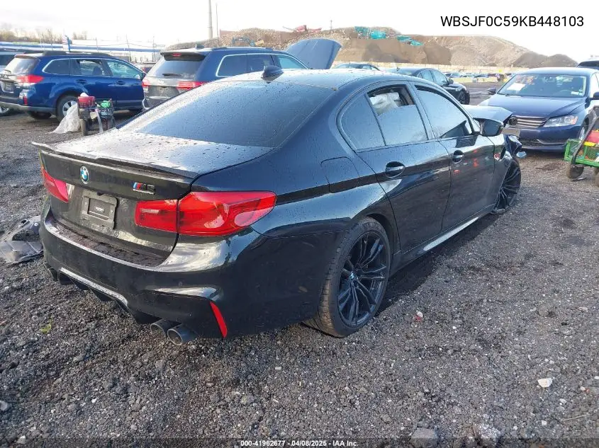 2019 BMW M5 Competition VIN: WBSJF0C59KB448103 Lot: 41962677