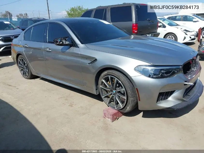 2019 BMW M5 VIN: WBSJF0C59KB284173 Lot: 42173903