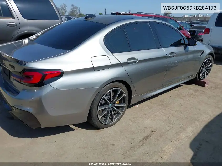 2019 BMW M5 VIN: WBSJF0C59KB284173 Lot: 42173903