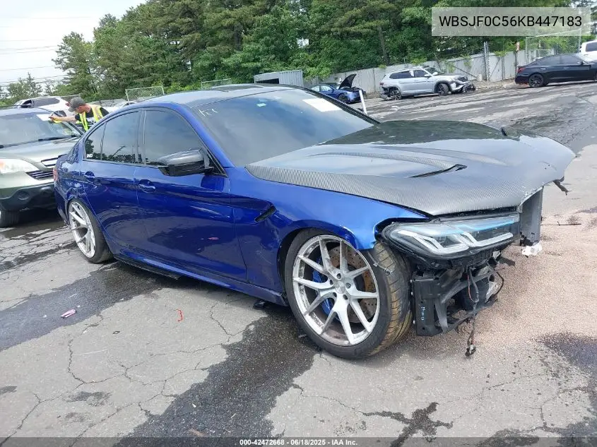 2019 BMW M5 Competition VIN: WBSJF0C56KB447183 Lot: 42472668