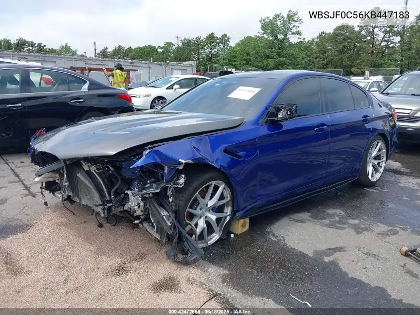 2019 BMW M5 Competition VIN: WBSJF0C56KB447183 Lot: 42472668