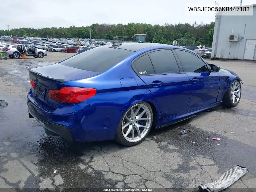2019 BMW M5 Competition VIN: WBSJF0C56KB447183 Lot: 42472668