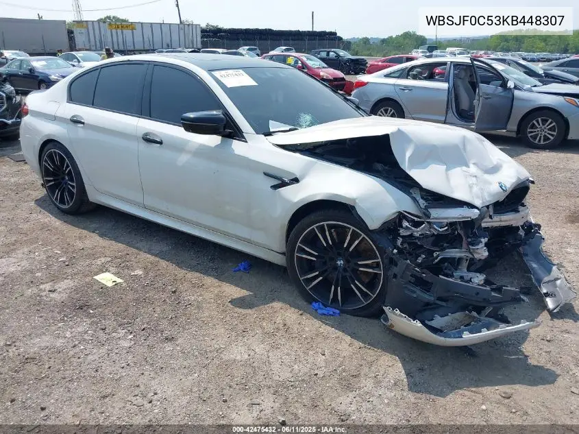 2019 BMW M5 VIN: WBSJF0C53KB448307 Lot: 42475432